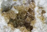 Keokuk Quartz Geode with Calcite Crystals - Iowa #144697-2
